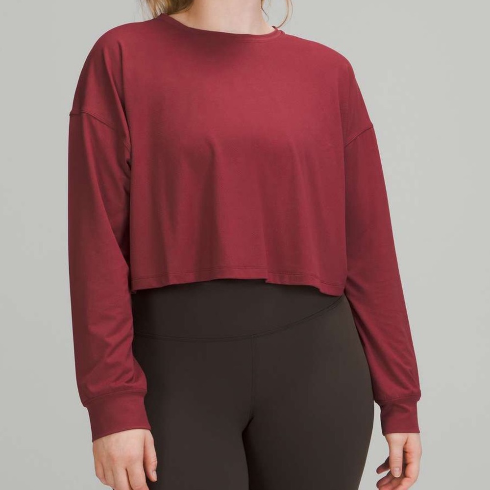 Lululemon Muscle Love Long Sleeve Mulled Wine Size 6 NWT
